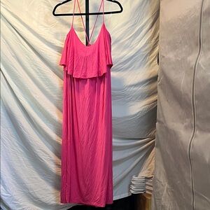 NWT HEIMISH USA Vibrant Pink maxi dress (Bin2)